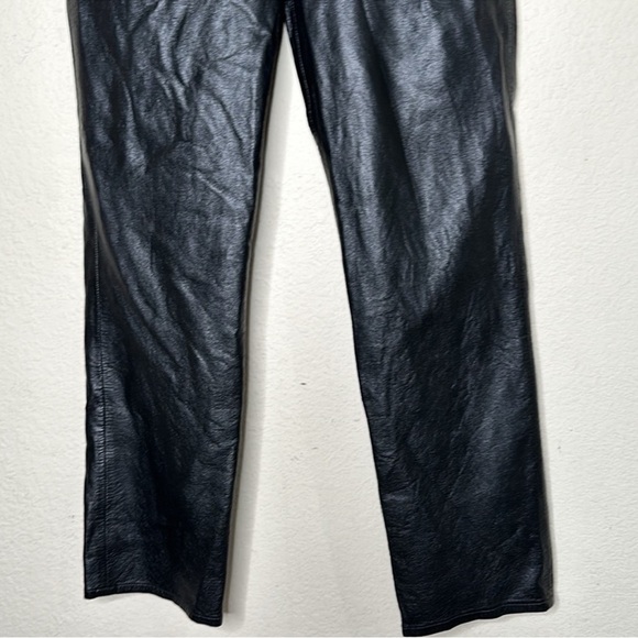 NWOT Revolve AGOLDE Recycled Leather Criss Cross Straight Pants in Detox Sz 30 - Picture 7 of 16